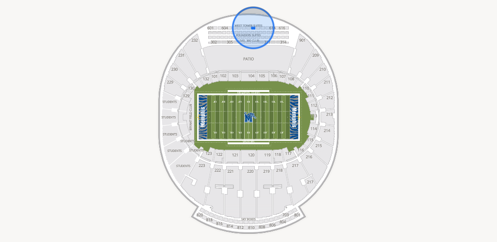 Simmons Bank Liberty Stadium Seating Chart