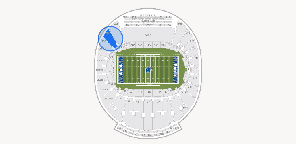 Simmons Bank Liberty Stadium Seating Chart