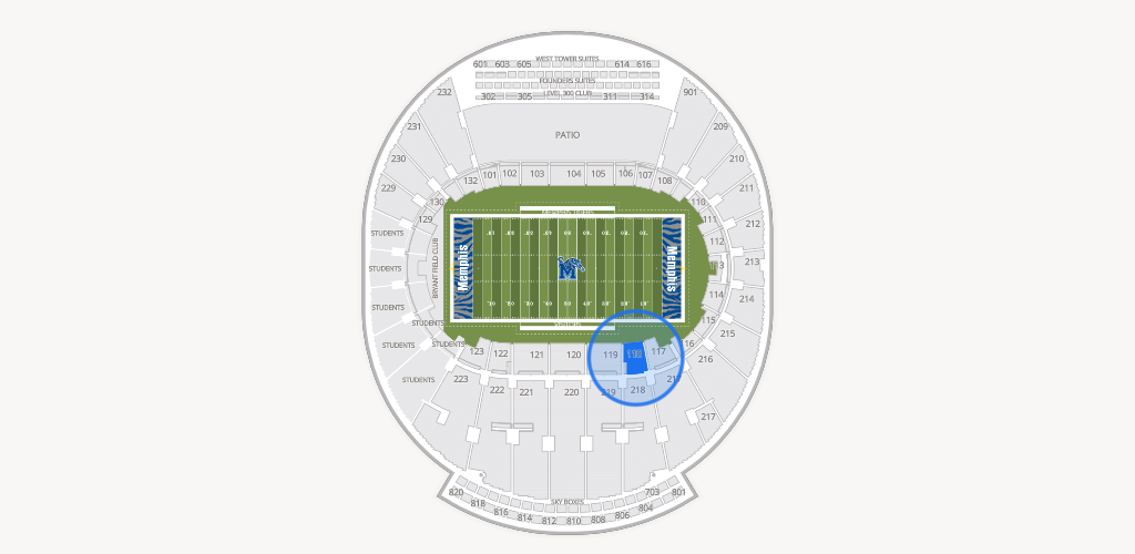Simmons Bank Liberty Stadium Seating Chart