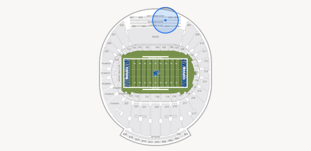 Simmons Bank Liberty Stadium Seating Chart