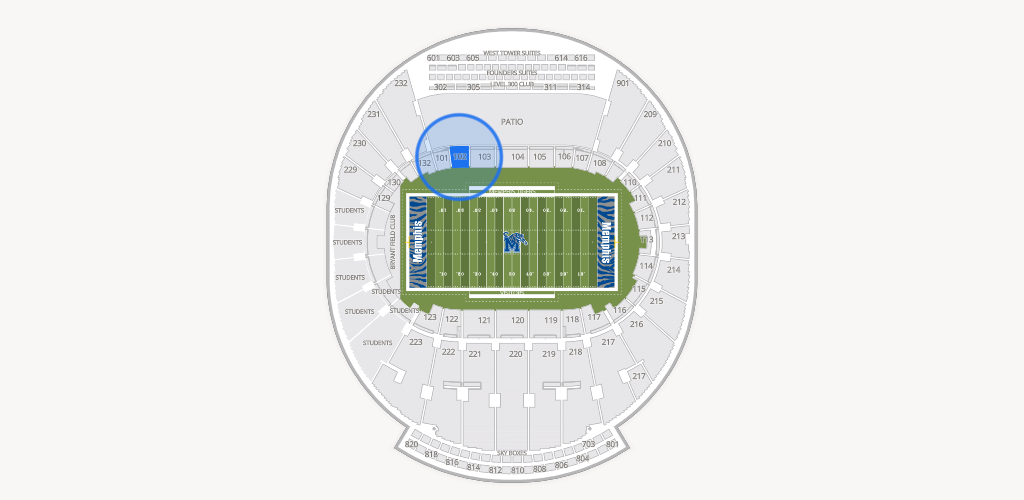 Simmons Bank Liberty Stadium Seating Chart
