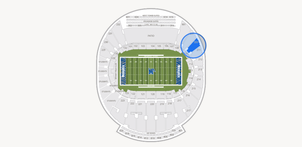 Simmons Bank Liberty Stadium Seating Chart