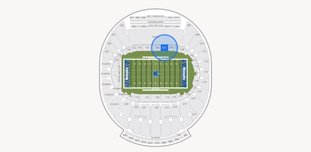 Simmons Bank Liberty Stadium Seating Chart