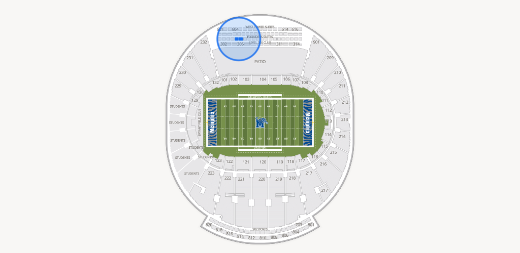 Simmons Bank Liberty Stadium Seating Chart