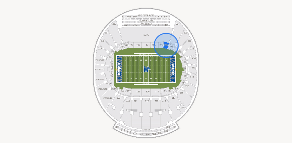 Simmons Bank Liberty Stadium Seating Chart