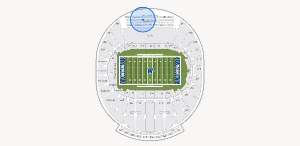 Simmons Bank Liberty Stadium Seating Chart