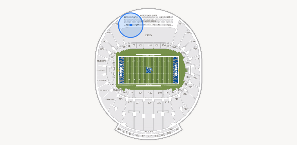 Simmons Bank Liberty Stadium Seating Chart