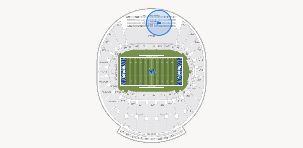 Simmons Bank Liberty Stadium Seating Chart