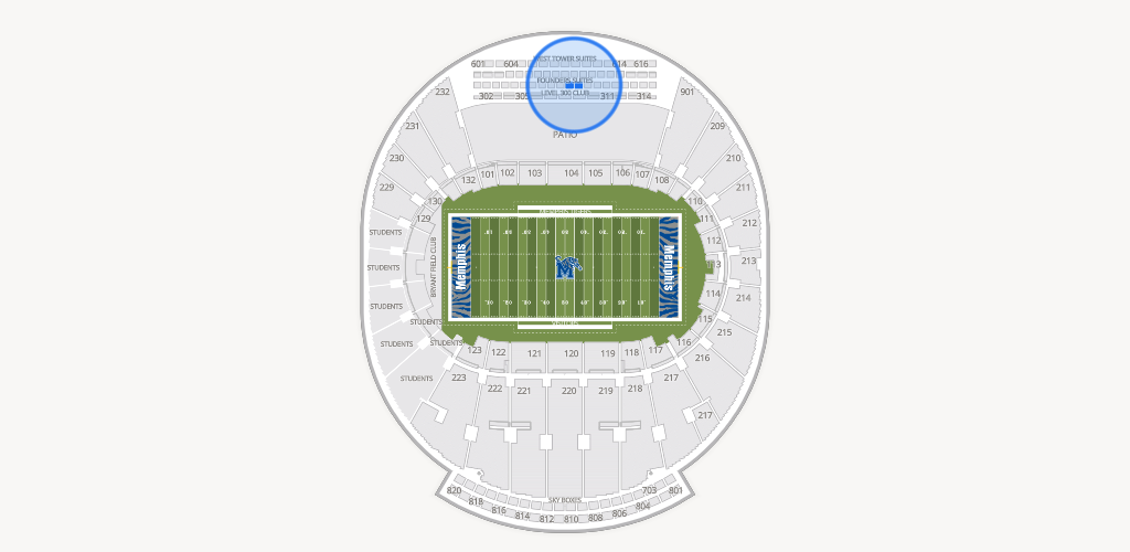 Simmons Bank Liberty Stadium Seating Chart