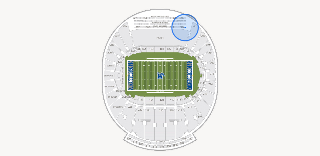 Simmons Bank Liberty Stadium Seating Chart
