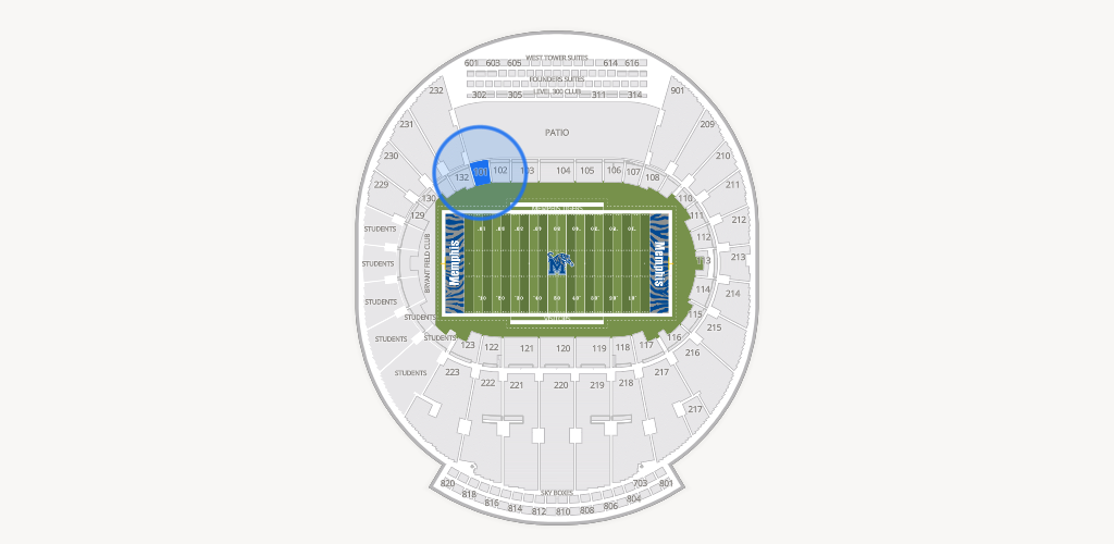 Simmons Bank Liberty Stadium Seating Chart
