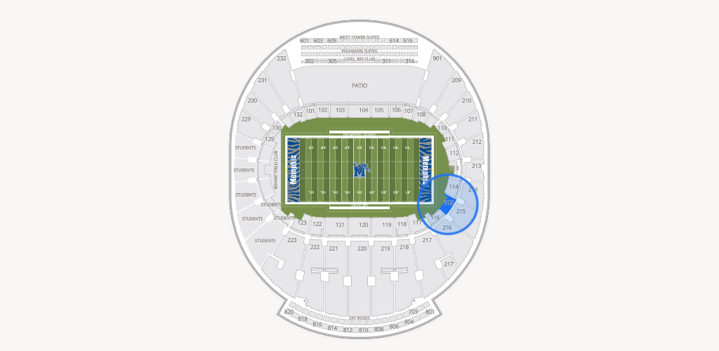 Simmons Bank Liberty Stadium Seating Chart