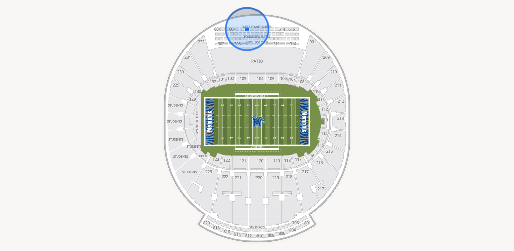 Simmons Bank Liberty Stadium Seating Chart