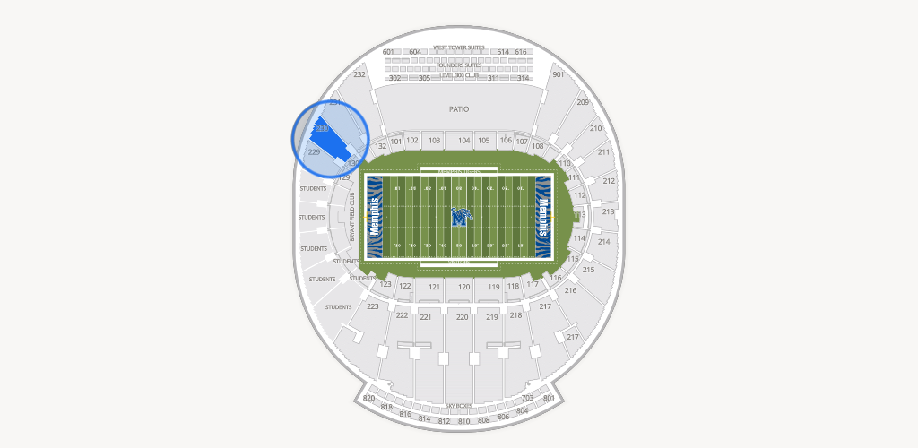 Simmons Bank Liberty Stadium Seating Chart