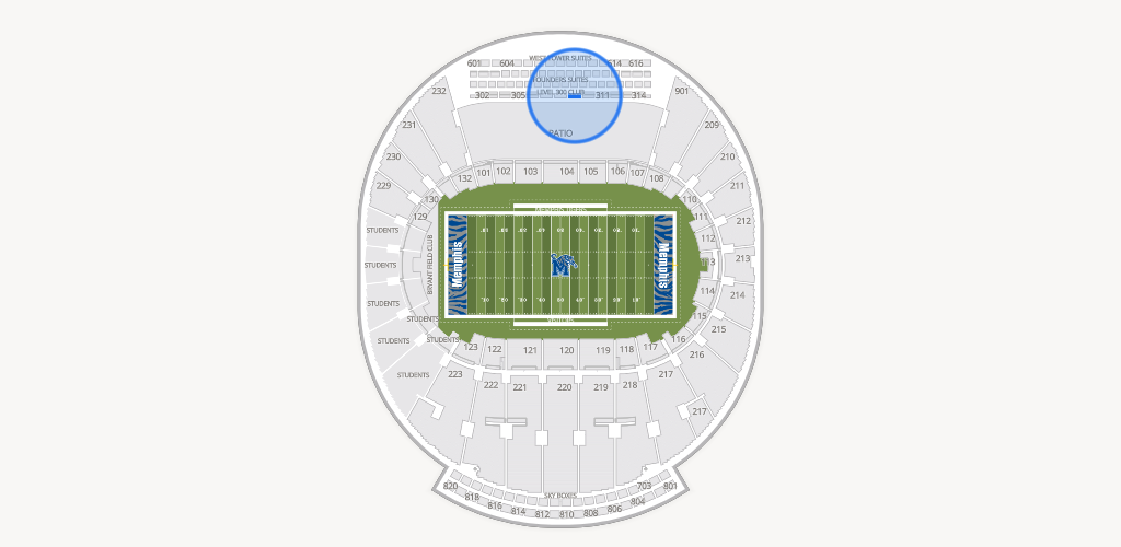 Simmons Bank Liberty Stadium Seating Chart