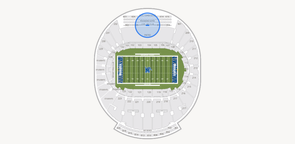 Simmons Bank Liberty Stadium Seating Chart