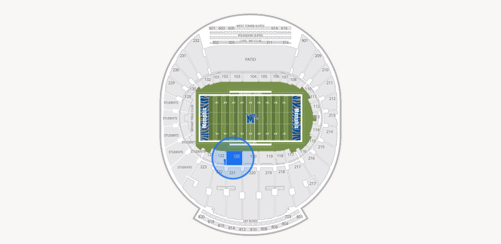 Simmons Bank Liberty Stadium Seating Chart