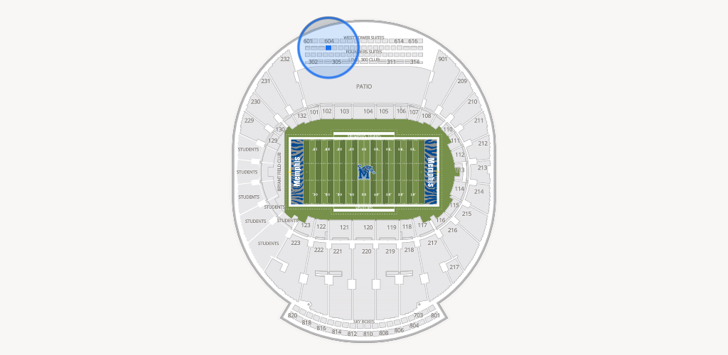 Simmons Bank Liberty Stadium Seating Chart