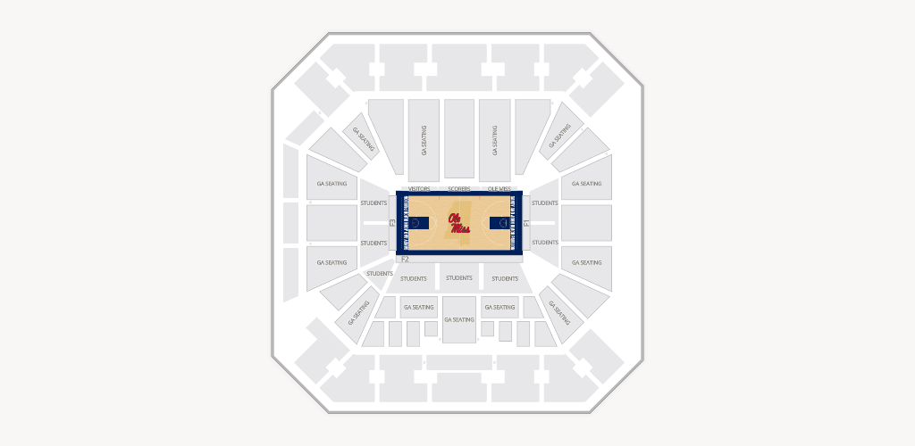 SJB Pavilion at Ole Miss Seating Chart
