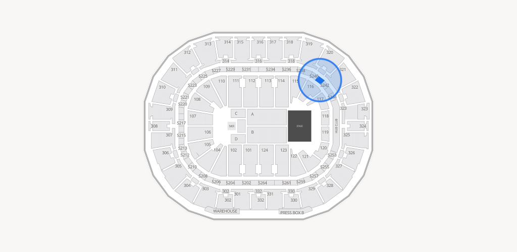 Smoothie King Center Seating Chart