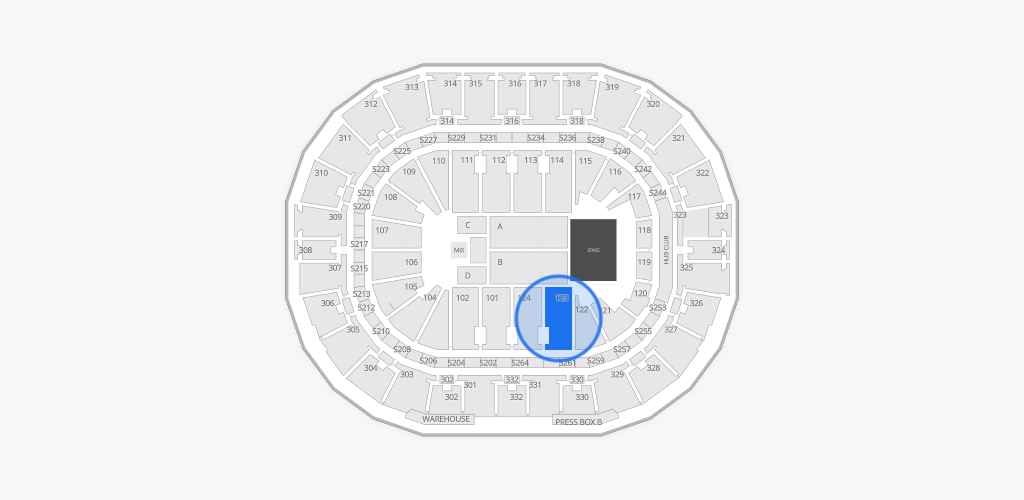 Smoothie King Center Seating Chart
