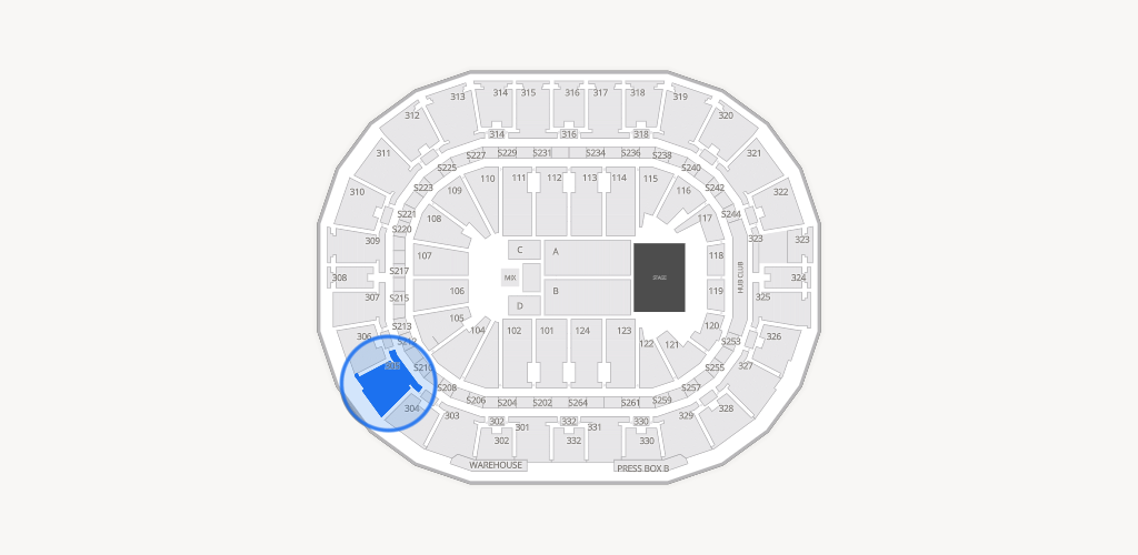 Smoothie King Center Seating Chart