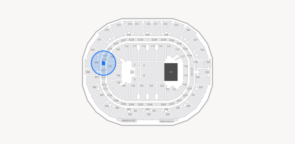 Smoothie King Center Seating Chart