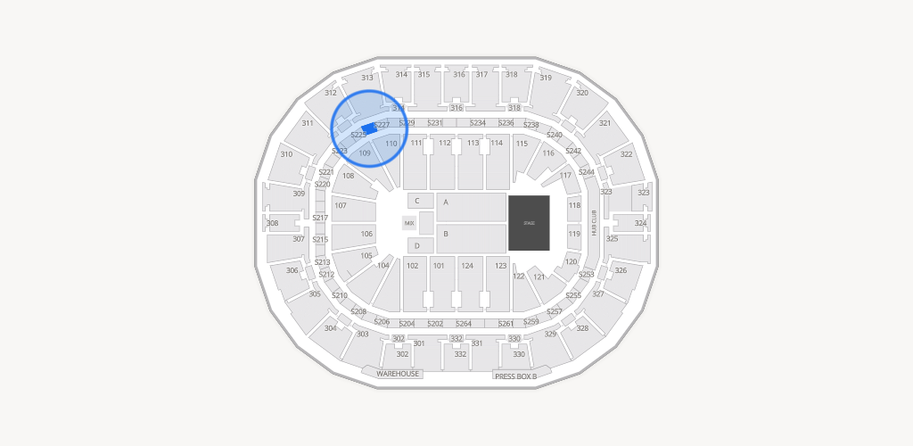 Smoothie King Center Seating Chart