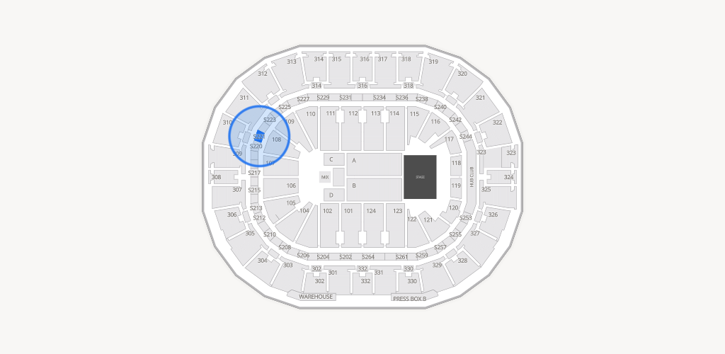 Smoothie King Center Seating Chart