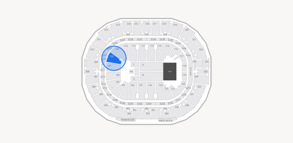 Smoothie King Center Seating Chart