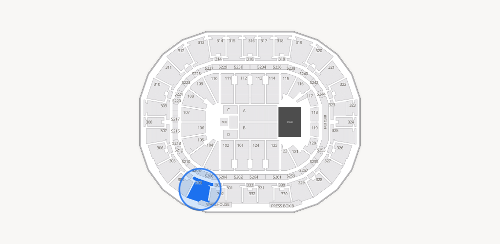 Smoothie King Center Seating Chart