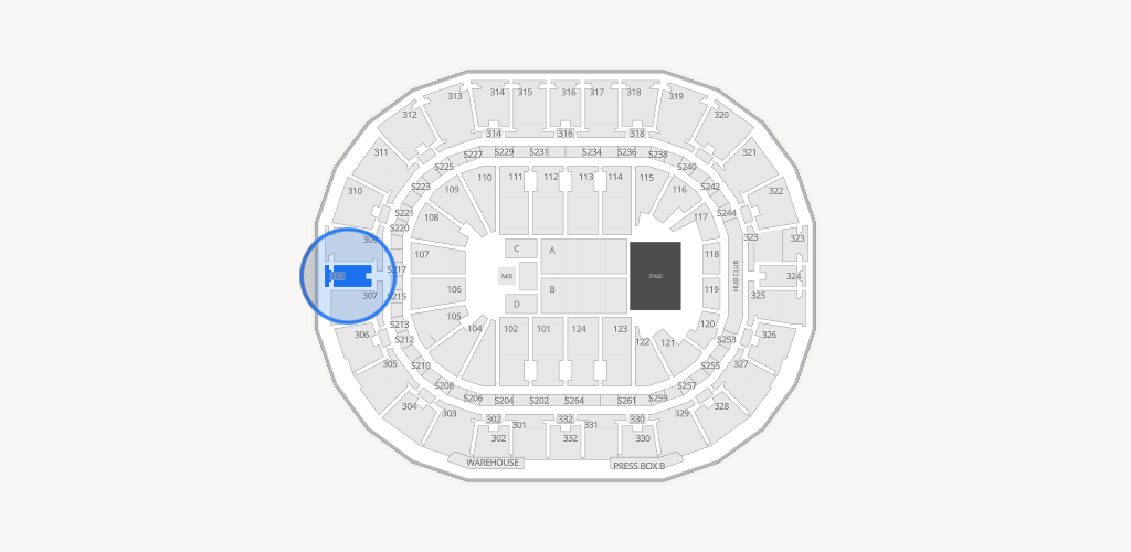 Smoothie King Center Seating Chart