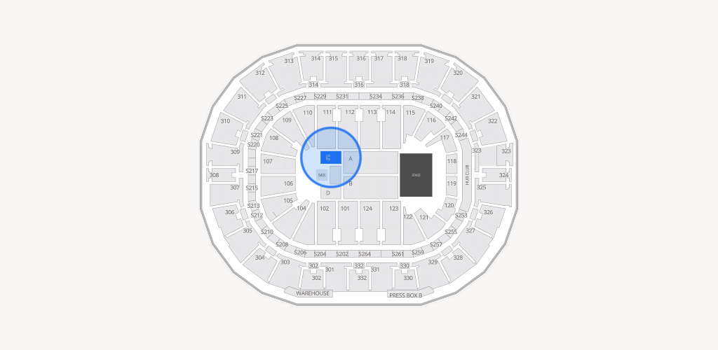 Smoothie King Center Seating Chart