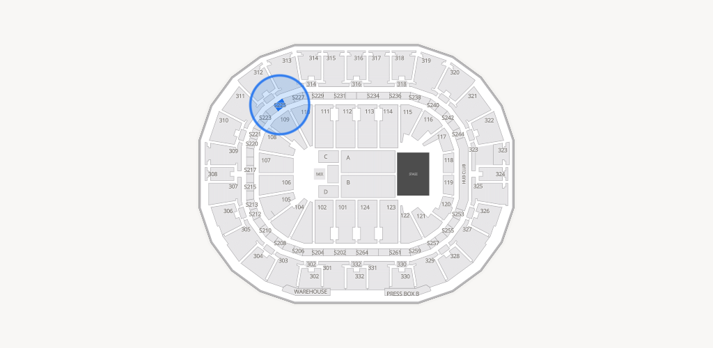 Smoothie King Center Seating Chart