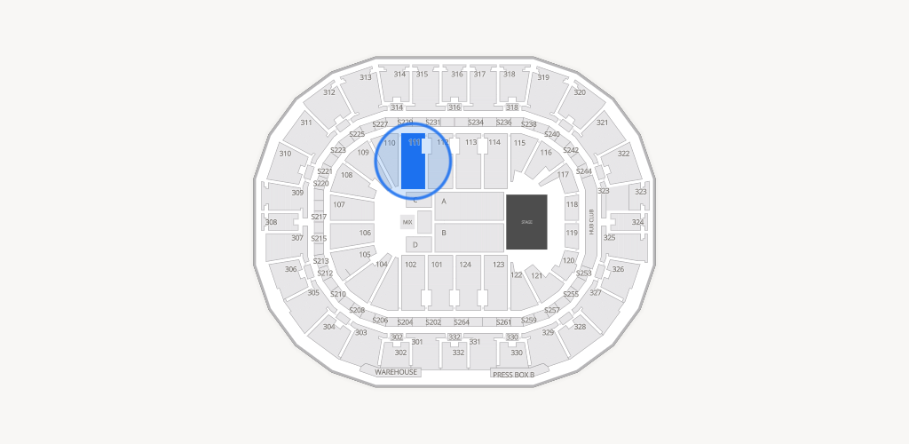 Smoothie King Center Seating Chart