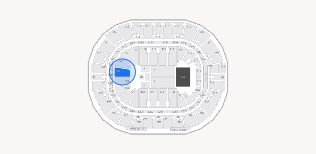 Smoothie King Center Seating Chart