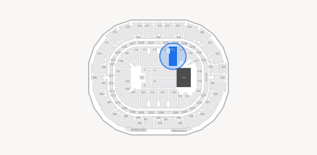Smoothie King Center Seating Chart
