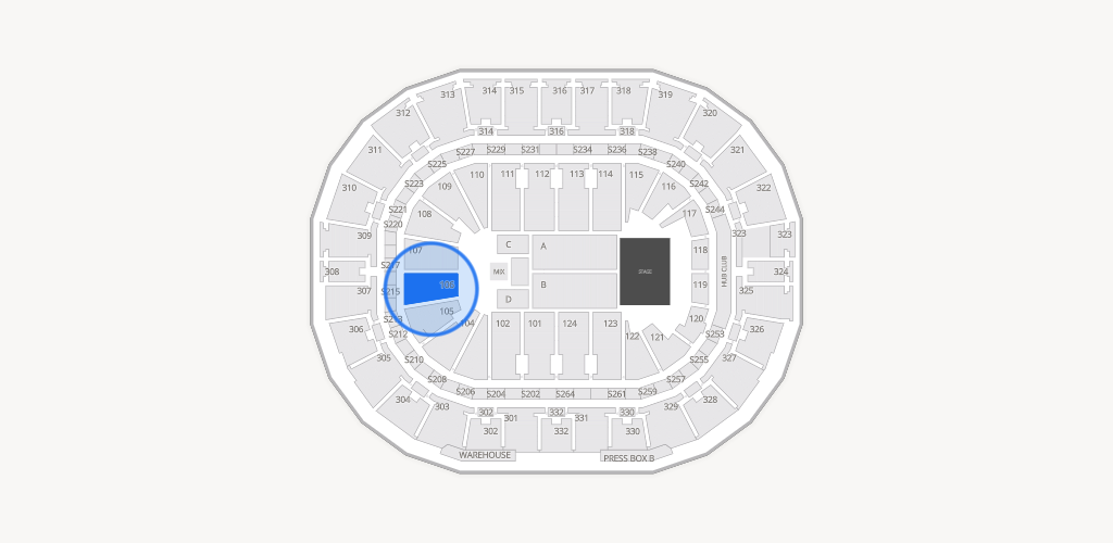 Smoothie King Center Seating Chart