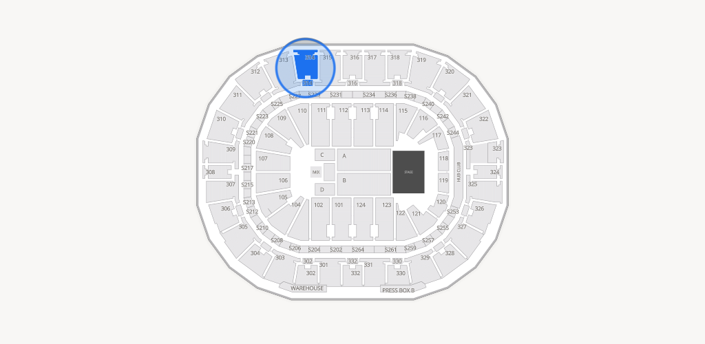 Smoothie King Center Seating Chart