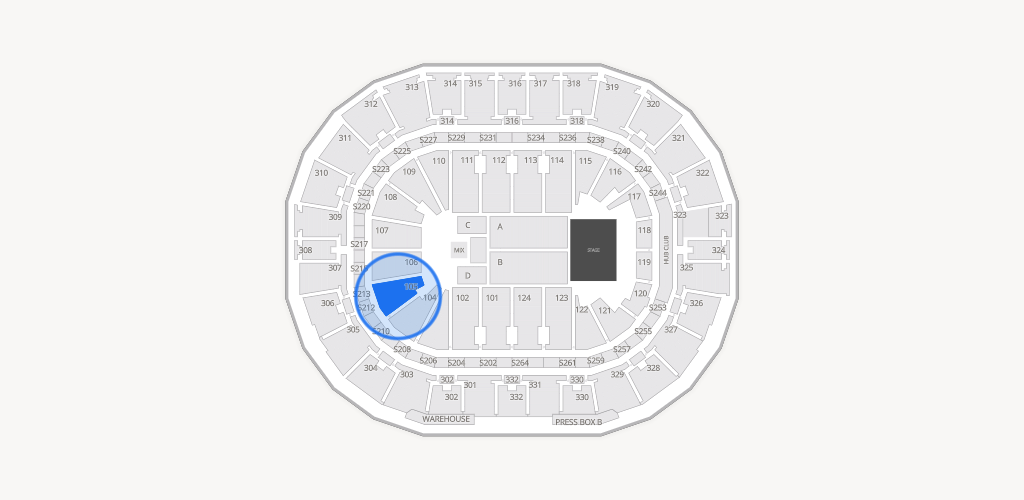 Smoothie King Center Seating Chart