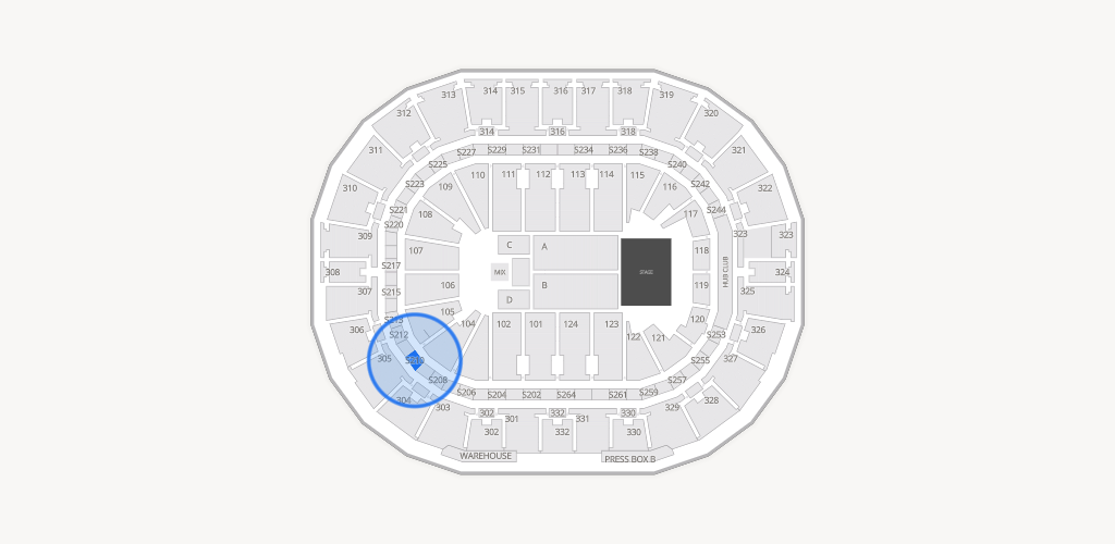 Smoothie King Center Seating Chart