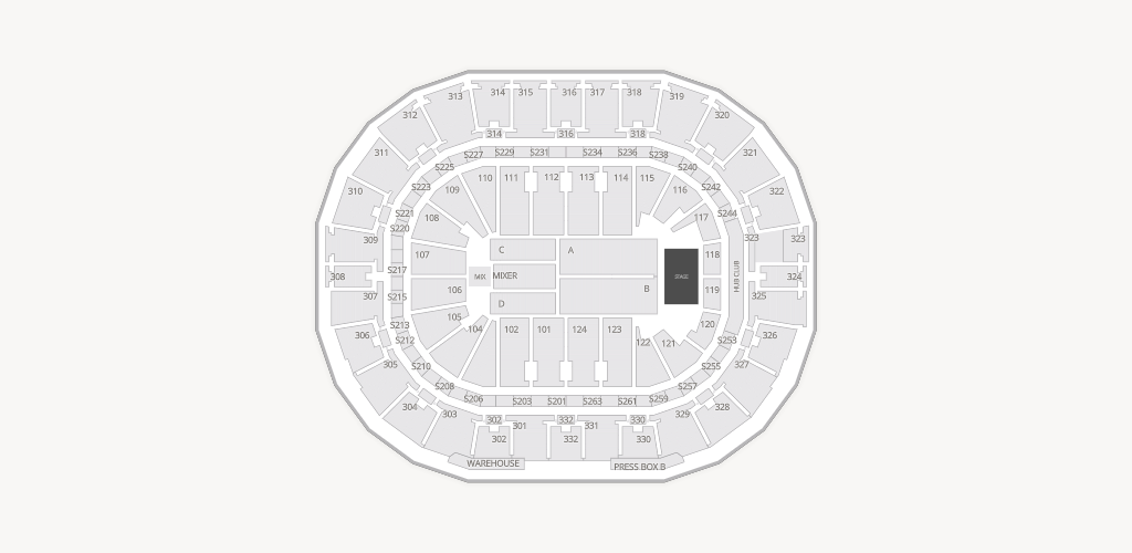 Smoothie King Center Seating Chart
