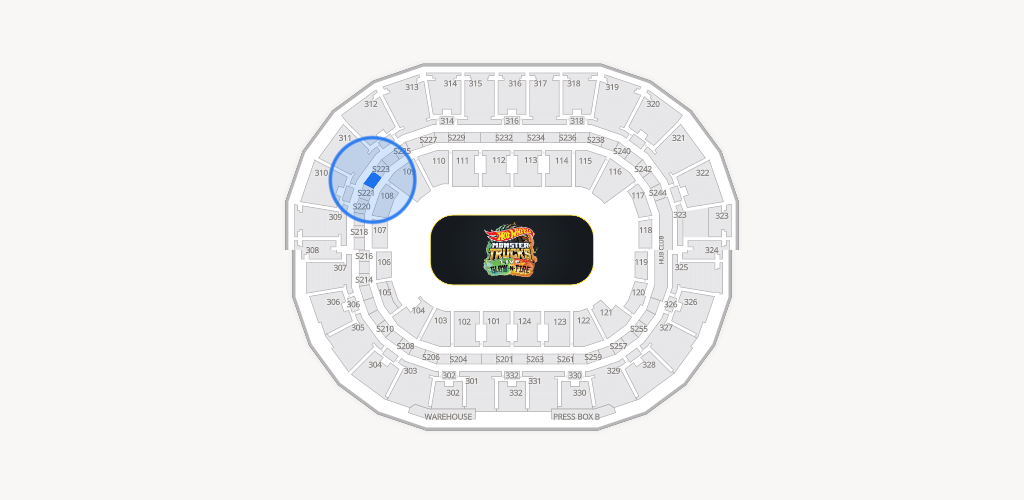 Smoothie King Center Seating Chart