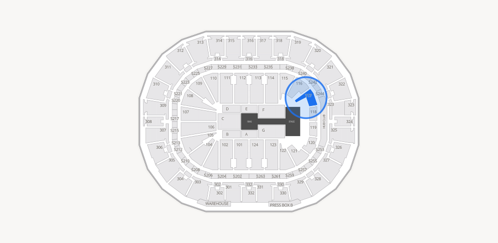 Smoothie King Center Seating Chart