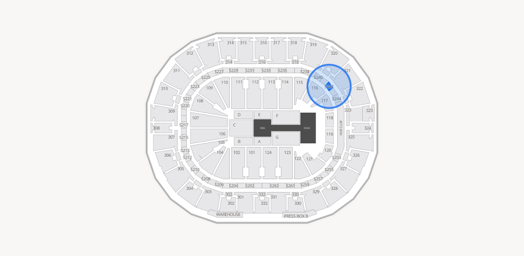 Smoothie King Center Seating Chart