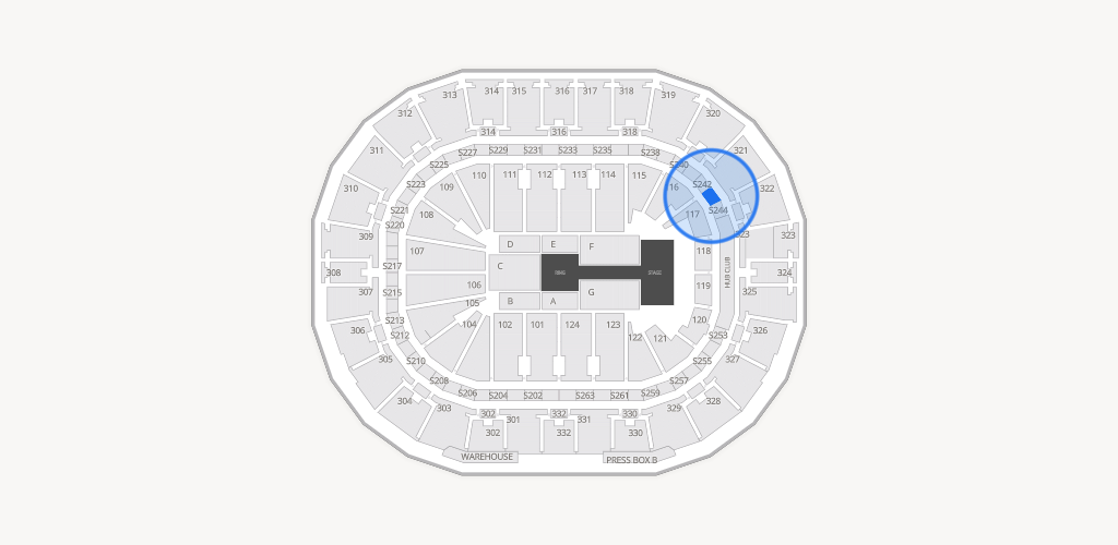 Smoothie King Center Seating Chart