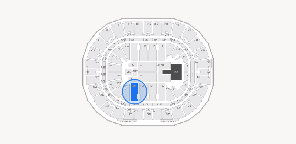 Smoothie King Center Seating Chart
