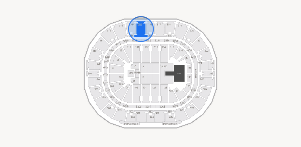 Smoothie King Center Seating Chart