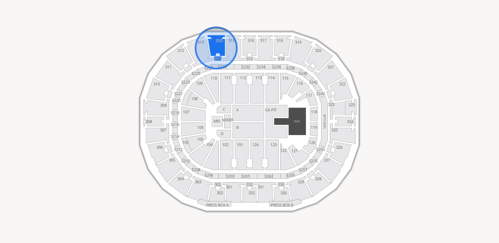 Smoothie King Center Seating Chart