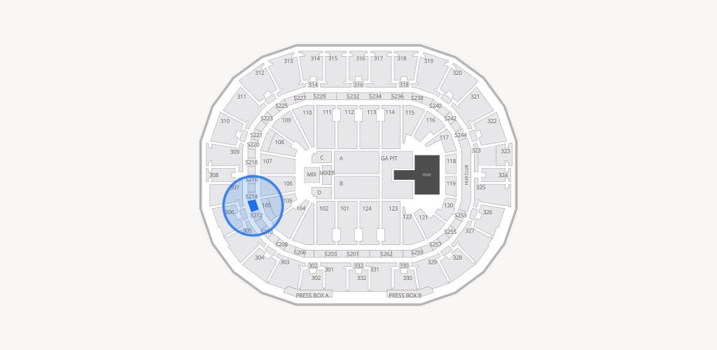 Smoothie King Center Seating Chart